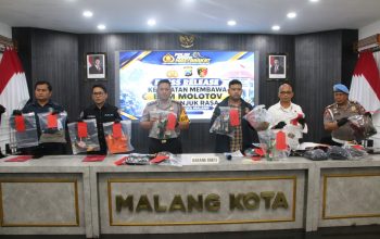 Polisi Gagalkan Dugaan Rencana Kerusuhan di Malang, 12 Pemuda Jadi Tersangka dan Empat Molotov Disita